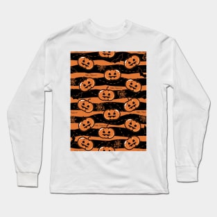 Halloween pumpkin pattern Long Sleeve T-Shirt